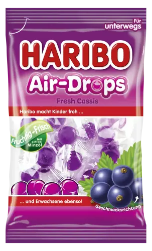 Haribo Air-Drops Fresh Cassis 100g Coopers Candy