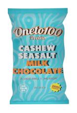 OneTo100 Cashew Sea Salt Milk Chocolate 60g Coopers Candy