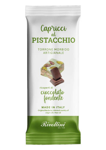 Capricci al Pistacchio - Mjuk Nougat med Pistagenötter & Mörk Choklad 20g Coopers Candy