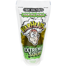 Van Holtens Warheads Extreme Sour Dill Pickle(BF:2025-02-08) Coopers Candy