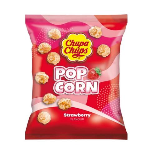 Chupa Chups Popcorn Strawberry 90g(BF:2024-11-26) Coopers Candy