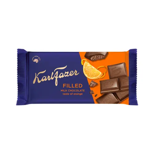 Karl Fazer Filled Orange chokladkaka 121g Coopers Candy