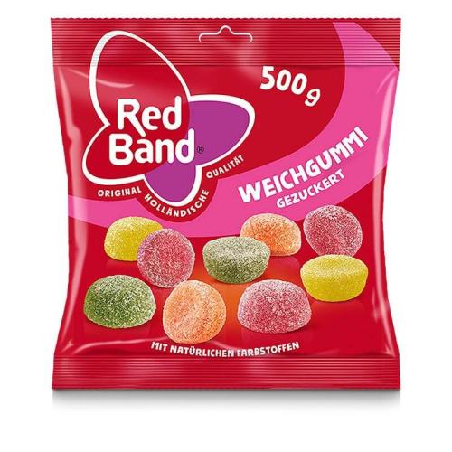 Red Band Sugared Winegums 500g Coopers Candy