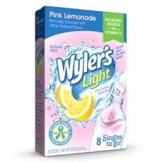 Wylers Light Singles To Go 8-pack - Pink Lemonade Coopers Candy