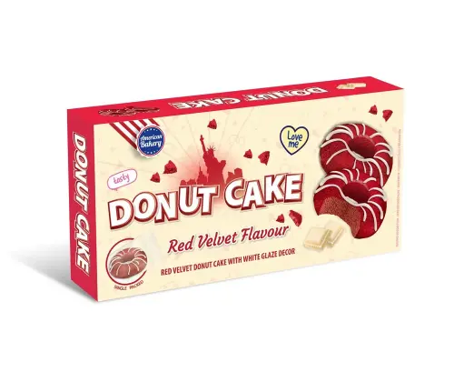 American Bakery Donut Cake Red Velvet 135g Coopers Candy