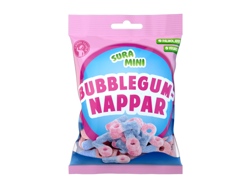 Sura Mini Bubblegumsnappar 70g Coopers Candy