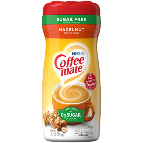 Nestle Coffee-Mate Zero Sugar Hazelnut 289g Coopers Candy