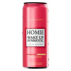 Homie Wake Up Synbiotic Strawberry Lemonade 33cl Coopers Candy