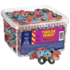 Tyrkisk Peber Hot Rings 1.7kg Coopers Candy