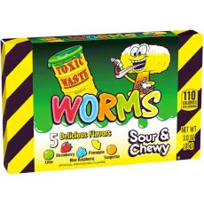 Toxic Waste Sour Gummy Worms 85g Coopers Candy