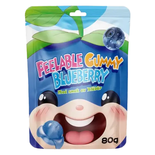 Peelable Gummy Blueberry 80g Coopers Candy