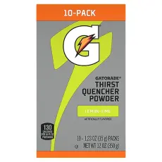 Gatorade Thirst Quencher Powder Lemon Lime 10-pack (350g) Coopers Candy