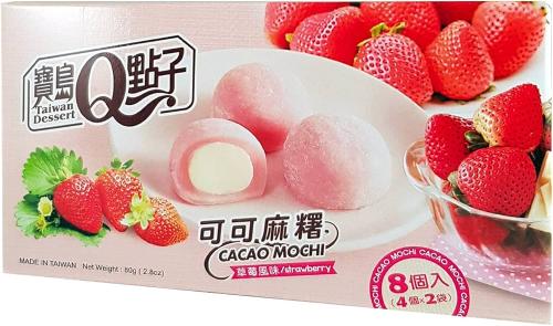 Taiwan Dessert - Mochi Strawberry Flavour 80g Coopers Candy