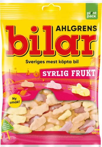 Ahlgrens Bilar Syrlig Frukt 100g Coopers Candy