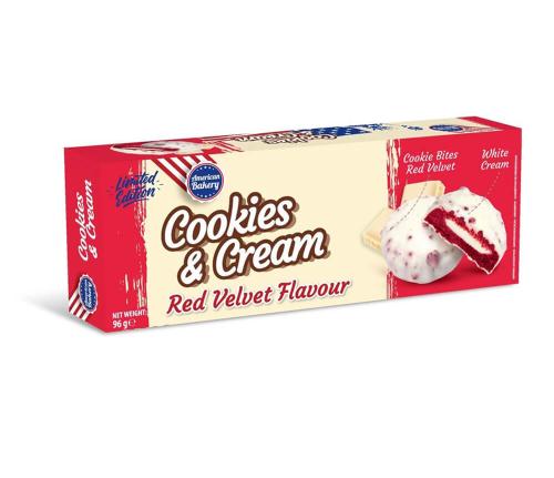 American Bakery Cookies & Cream Red Velvet 96g Coopers Candy