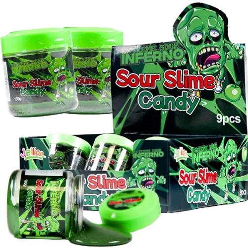 Jellioo Inferno Sour Slime 100g (1st) Coopers Candy