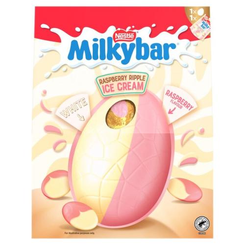 Milkybar Raspberry Ripple Giant Egg 236g Coopers Candy