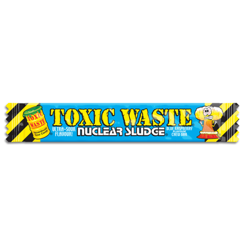 Toxic Waste Nuclear Sludge Chew Bar Blue Raspberry 20g Coopers Candy