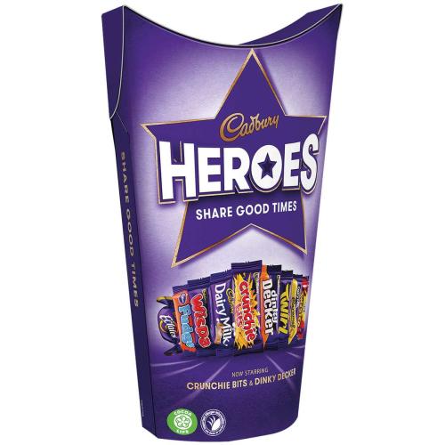 Cadbury Heroes Chocolate Carton 290g Coopers Candy