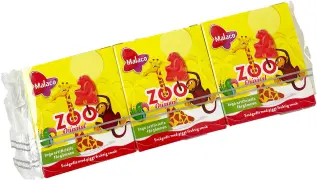 Malaco Barnaskar Zoo 3-Pack Coopers Candy