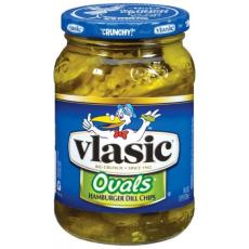 Vlasic OVAL Hamburger Dill Pickle Chips 473ml Coopers Candy