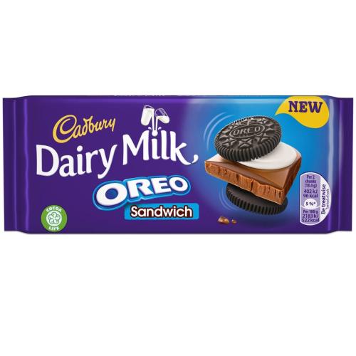 Cadbury Dairy Milk Oreo Sandwich 96g Coopers Candy