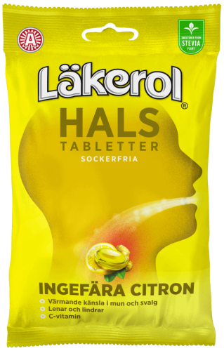 Läkerol Hals Ingefära Citron 65g Coopers Candy