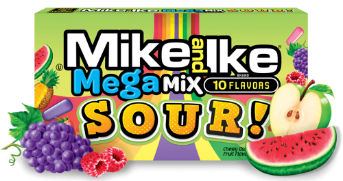 Mike and Ike Mega Mix Sour 120g Coopers Candy