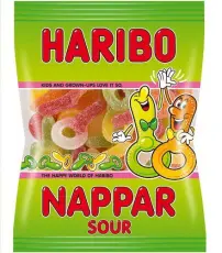 Haribo Nappar Sura 80g Coopers Candy