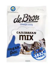 de Bron Caribbean Mix Sockerfri 90g Coopers Candy