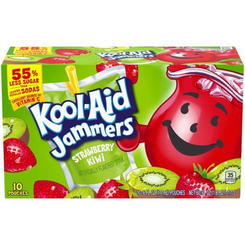 Kool-Aid Jammers - Kiwi Strawberry 10-pack (BF:24-11-30) Coopers Candy