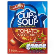 Batchelors Cup a Soup w. Tomato & Vegetable 104g Coopers Candy