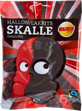 Bubs Hallonlakritsskalle 90g Coopers Candy