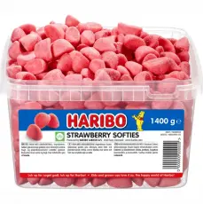 Haribo Strawberry Softies 1.4kg Coopers Candy