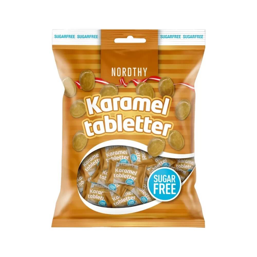 Nordthy Kolakarameller Sockerfri 125g