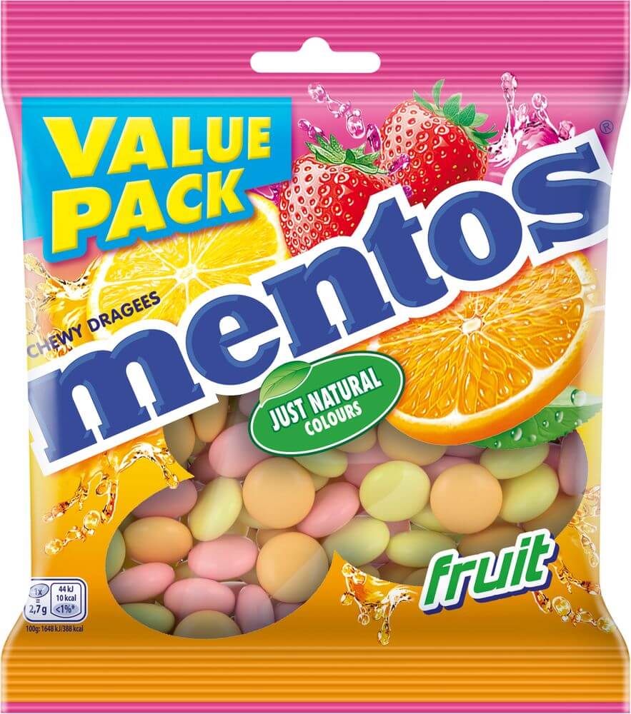 Mentos Fruit Bag 135g