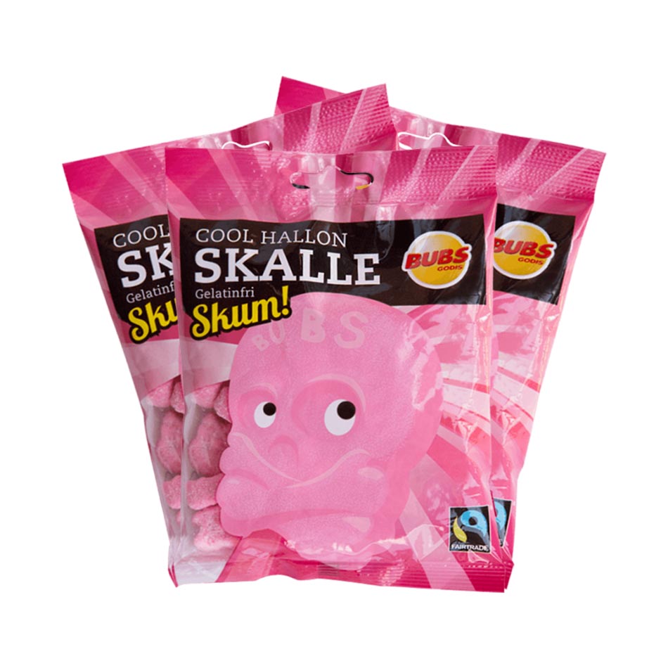 Bubs Cool Hallonskalle Skum 90g x 3st