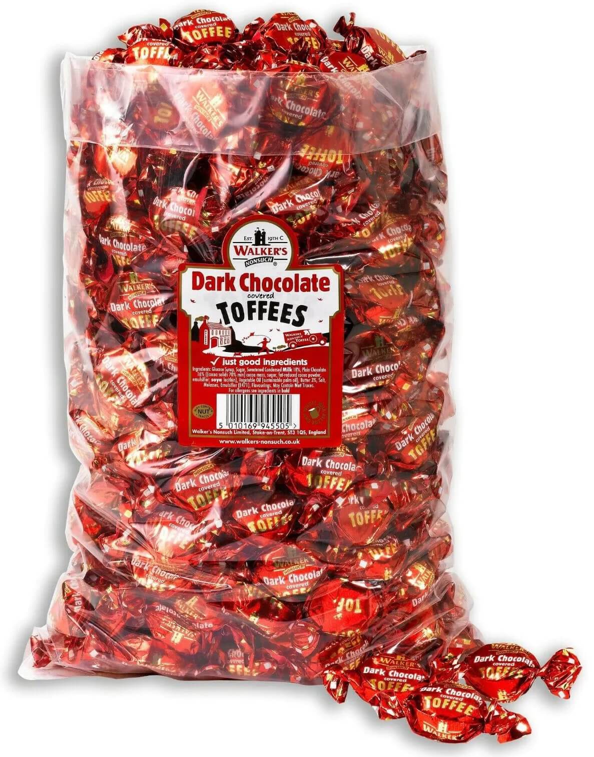 Walkers Dark Chocolate Covered Toffees 2.5kg