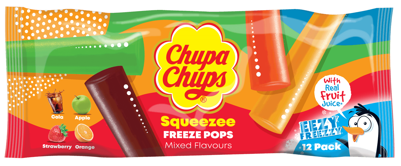 Chupa Chups Squeezee Freeze Pops 12-pack