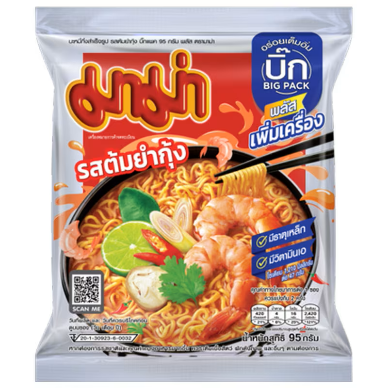 Mama Tom Yum Shrimp Flavour 95g