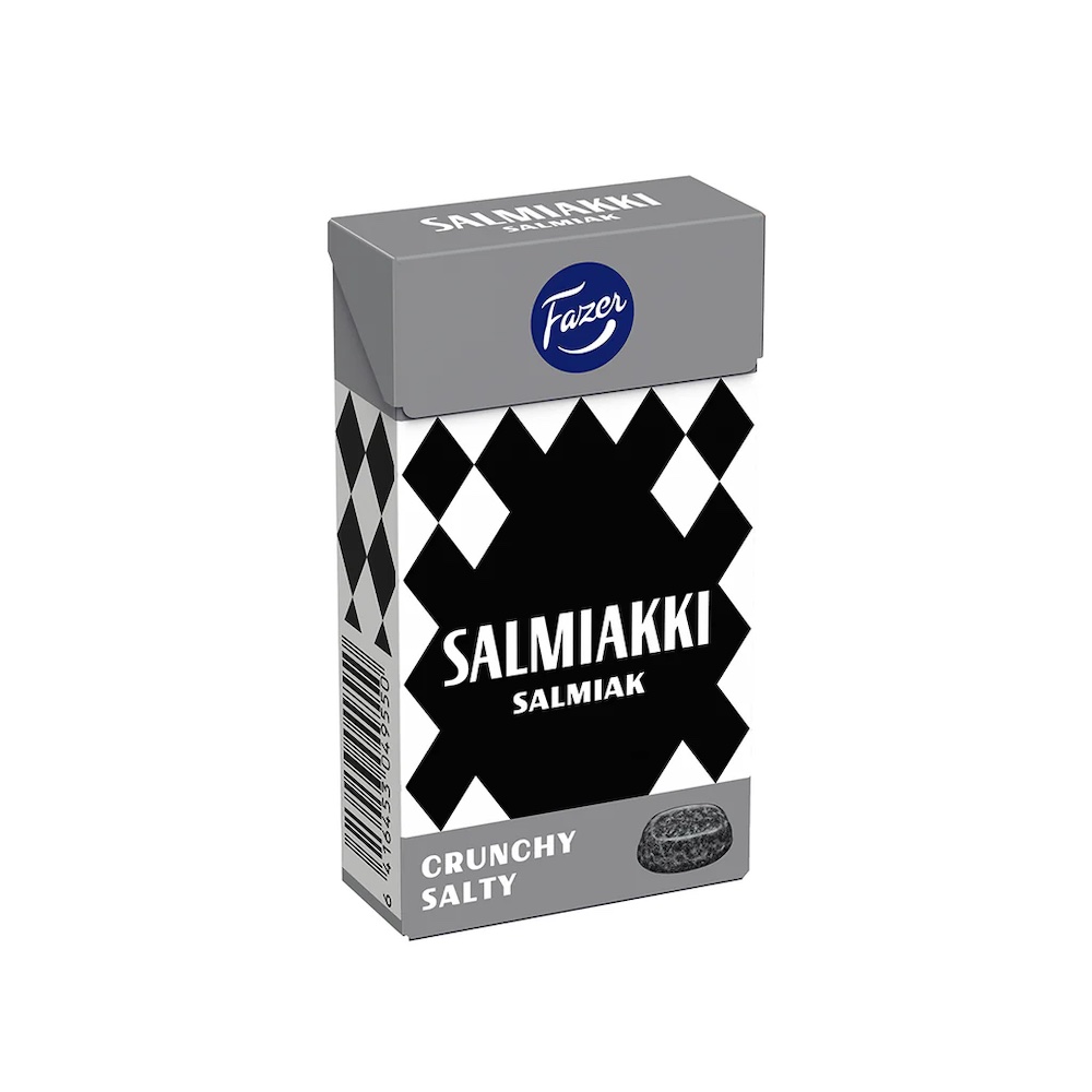 Fazer Salmiakki Crunchy Salty pastiller 38g