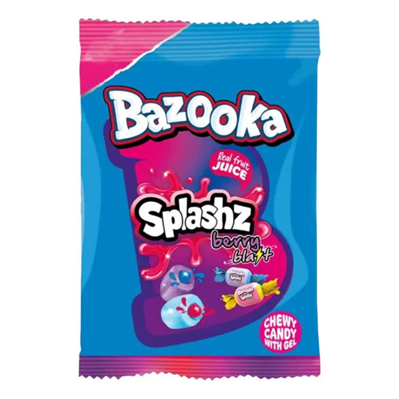 Bazooka Splashz Berry Blast 120g