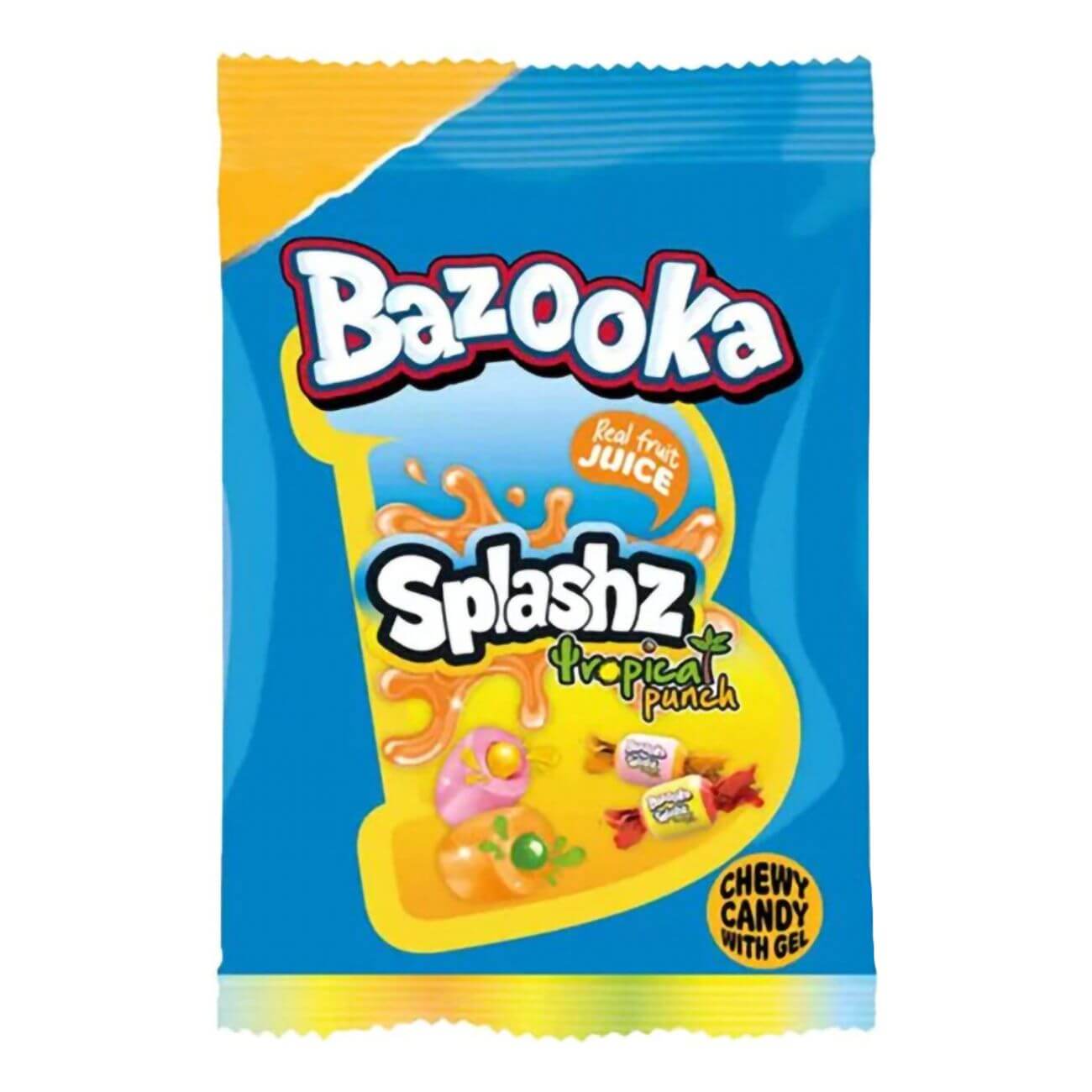 Bazooka Splashz Tropical Punch 120g