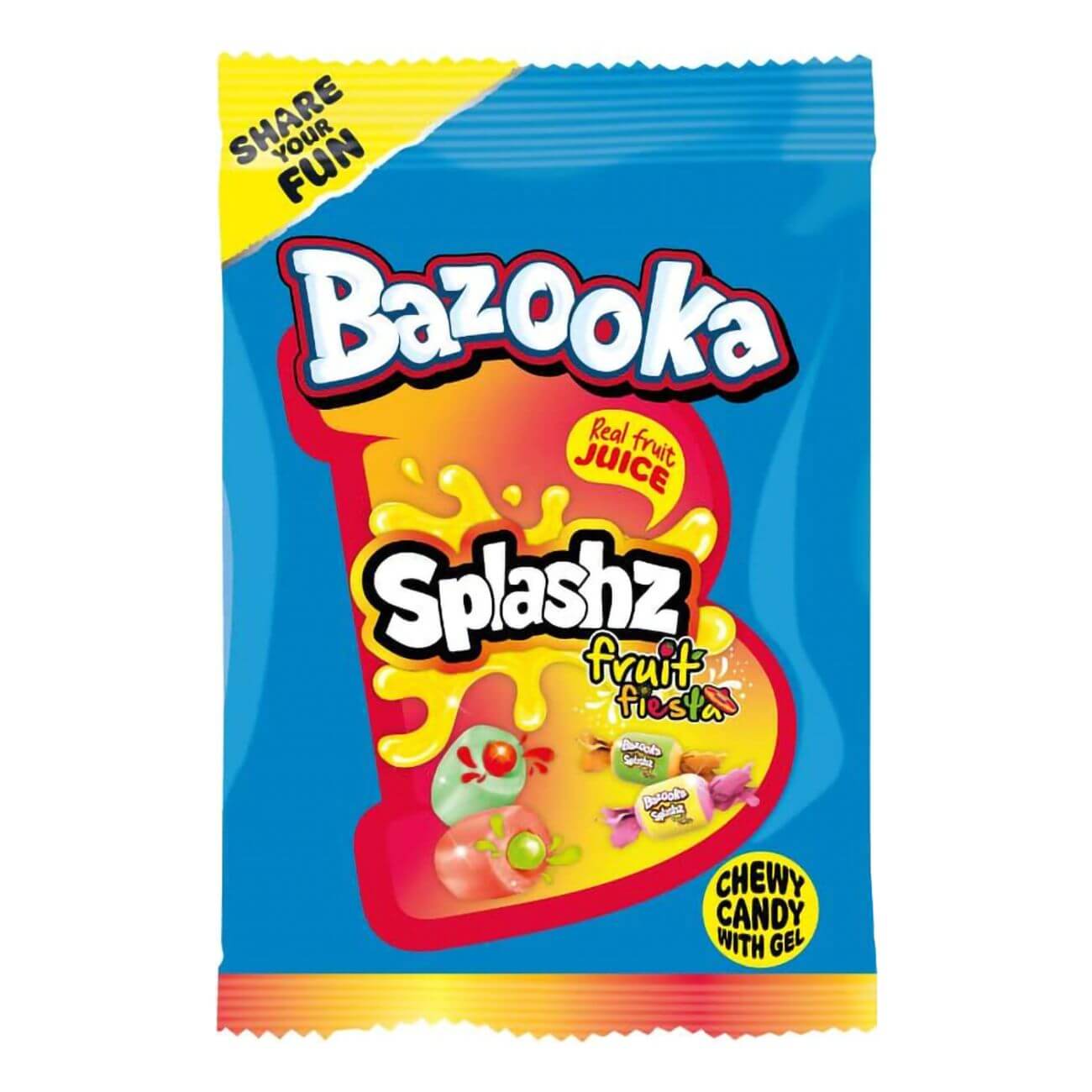 Bazooka Splashz Fruity 120g