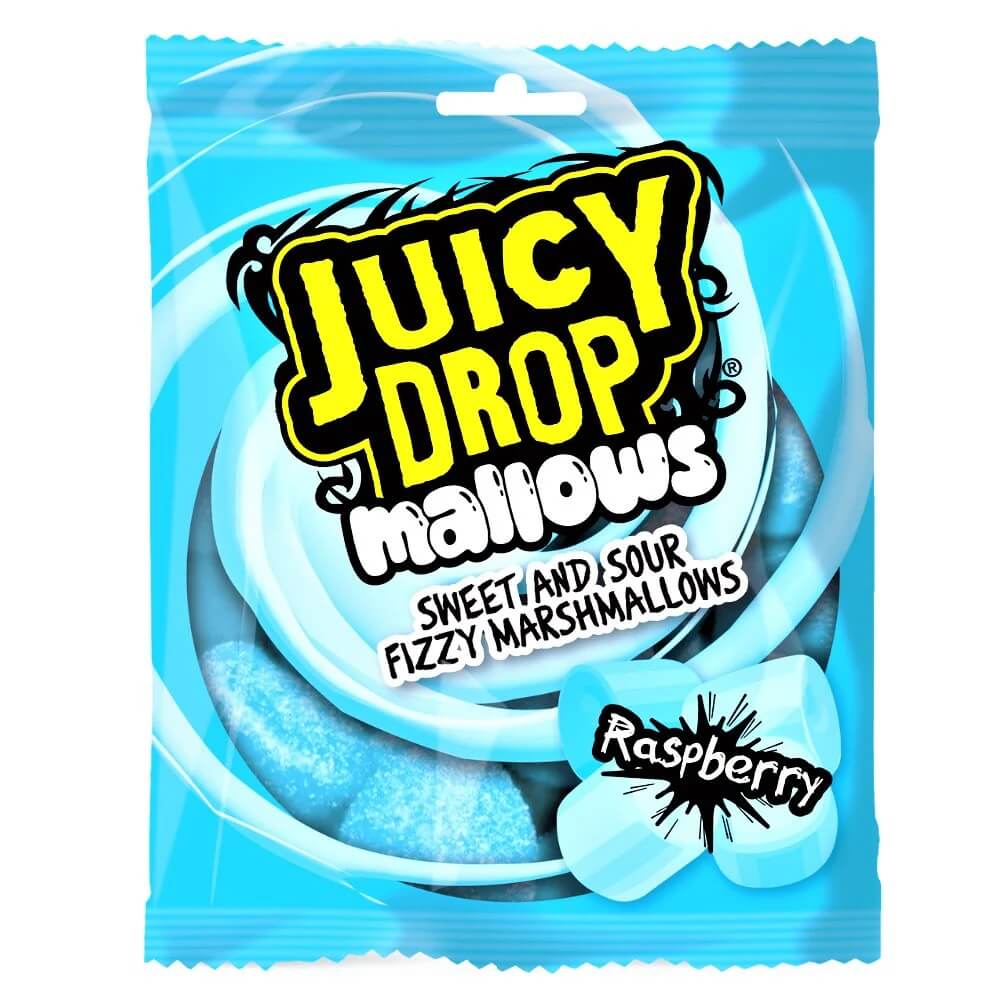 Juicy Drop Mallows Raspberry 100g